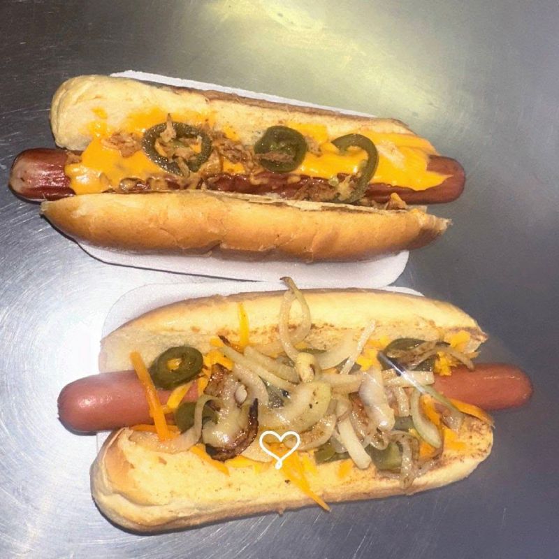 Loaded Hot Dogs served at Munchies of Anstruther Takeaway